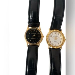 Allong Black and Gold Watches Set
(NEED BATTERY)